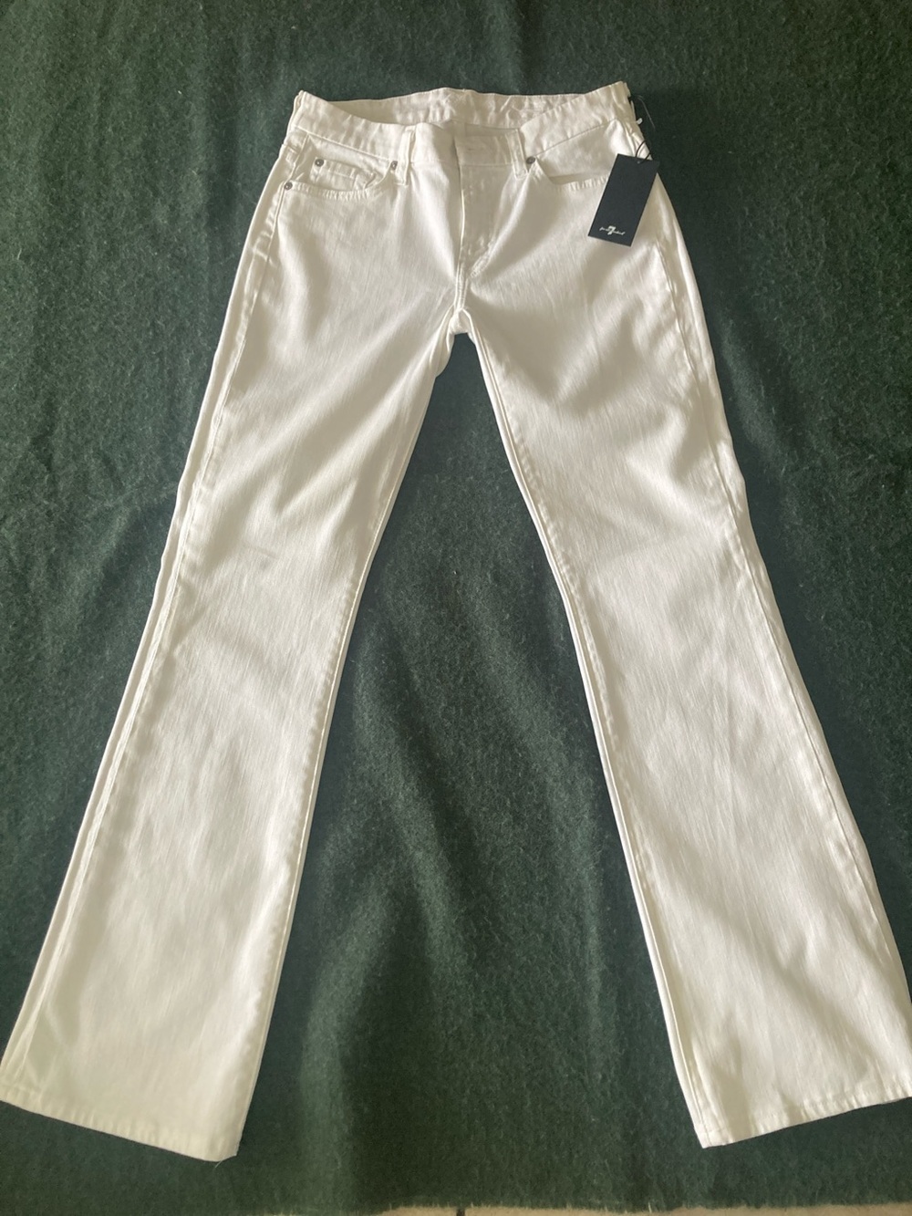 Men's White Jeans - Classic Straight Fit